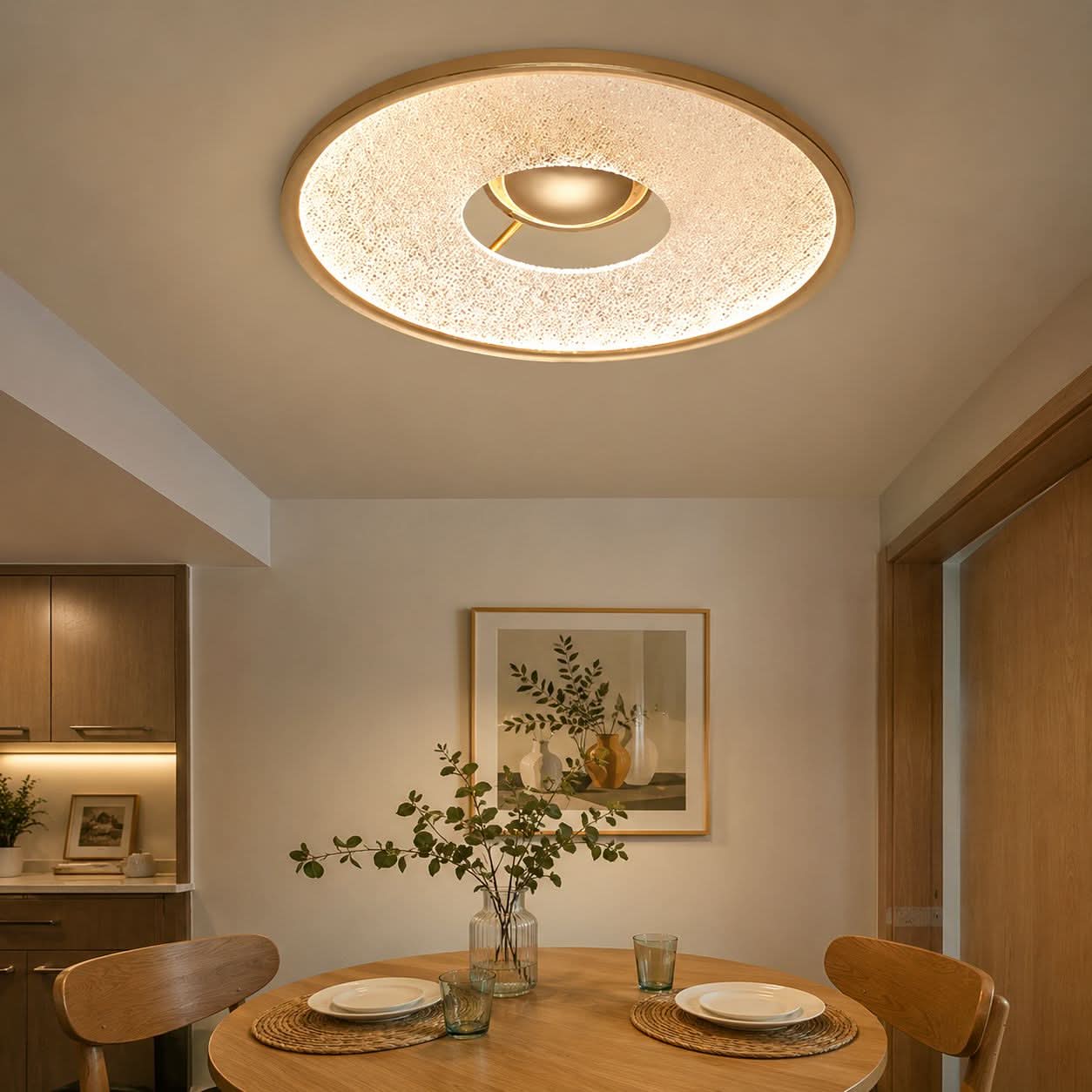Bark Texture LED Ceiling Light