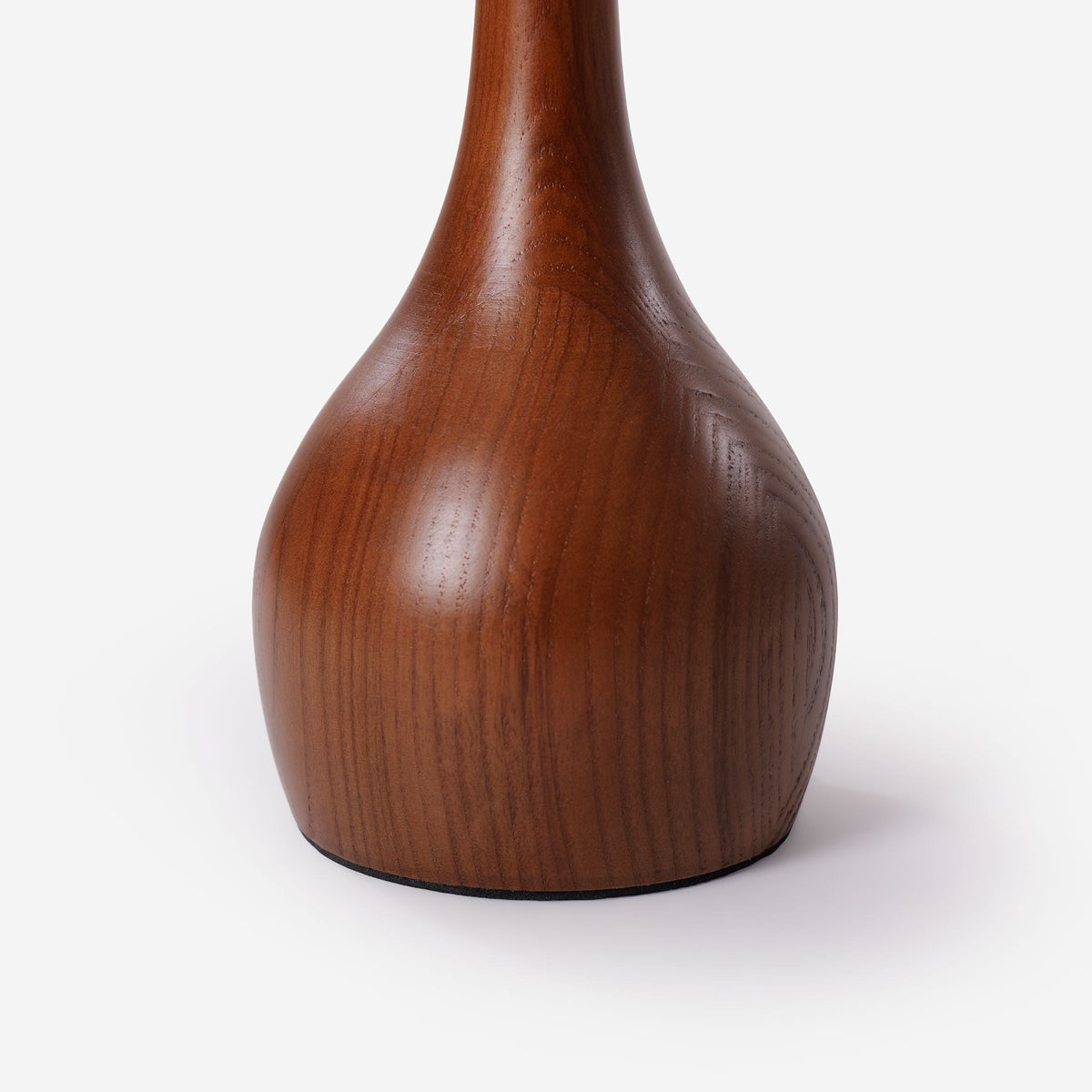 Ash Wood Glass Table Lamp