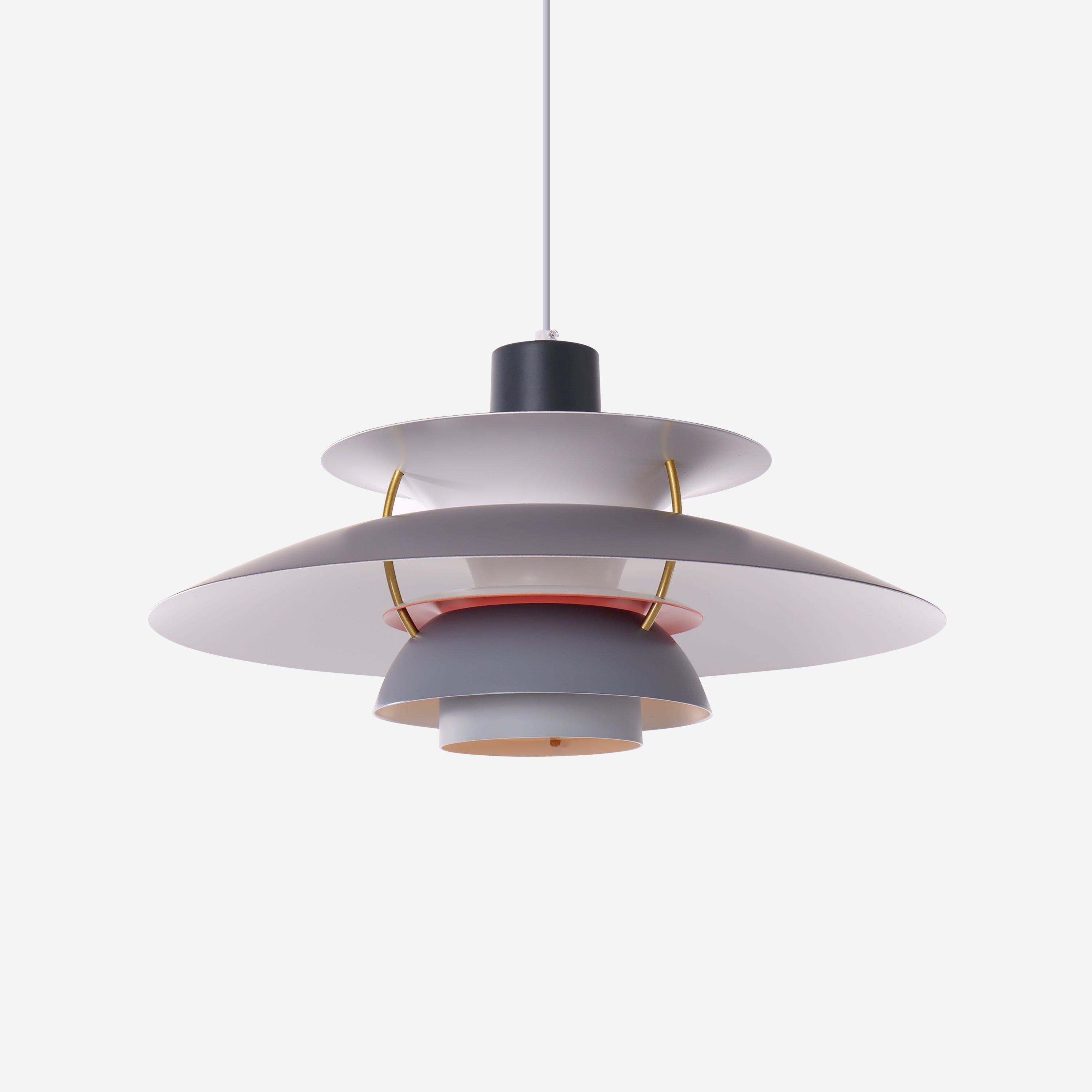 Grey and White Modern Minimalist Pendant Light