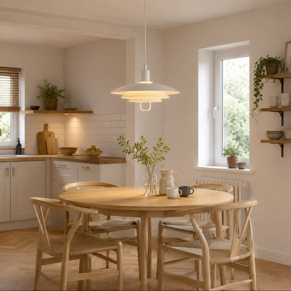 White Modern Minimalist Pendant Light