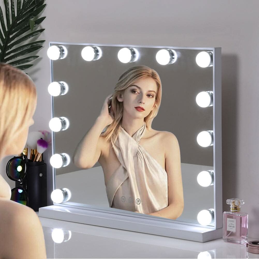 52cm W Fashion Vanity Hollywood Mirror with LED Light & Touch Dimmable Bulb