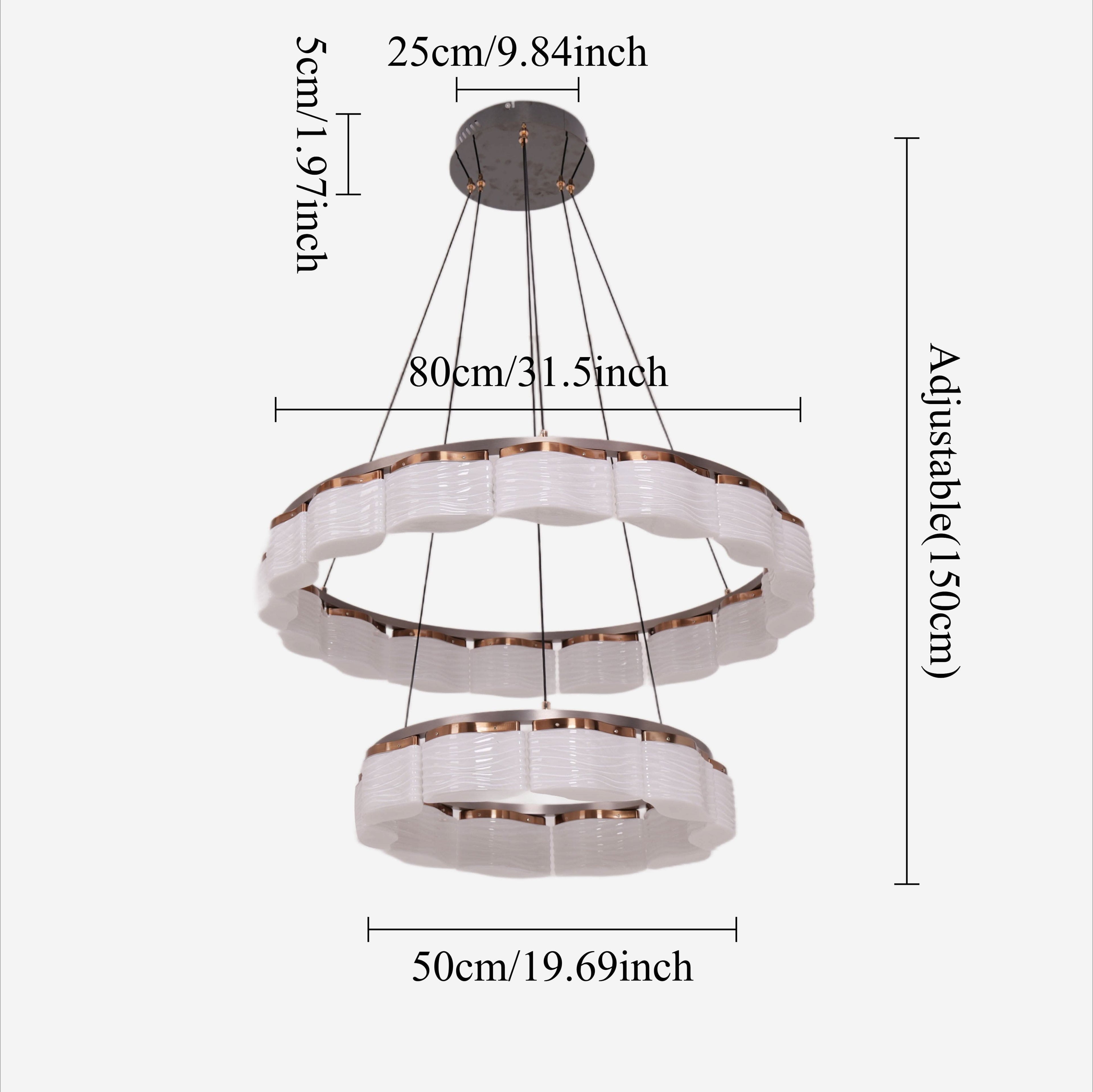 Lightsin Elegant LED Pendant Light with Onyx Glass Shade