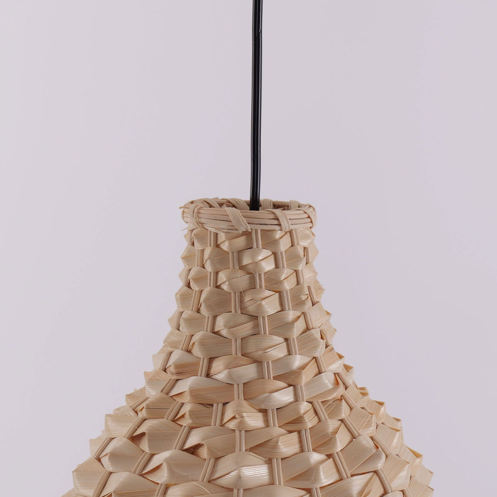 Lightsin Bamboo Hand-Weaving Pendant Light Natural Art Lighting Fixture