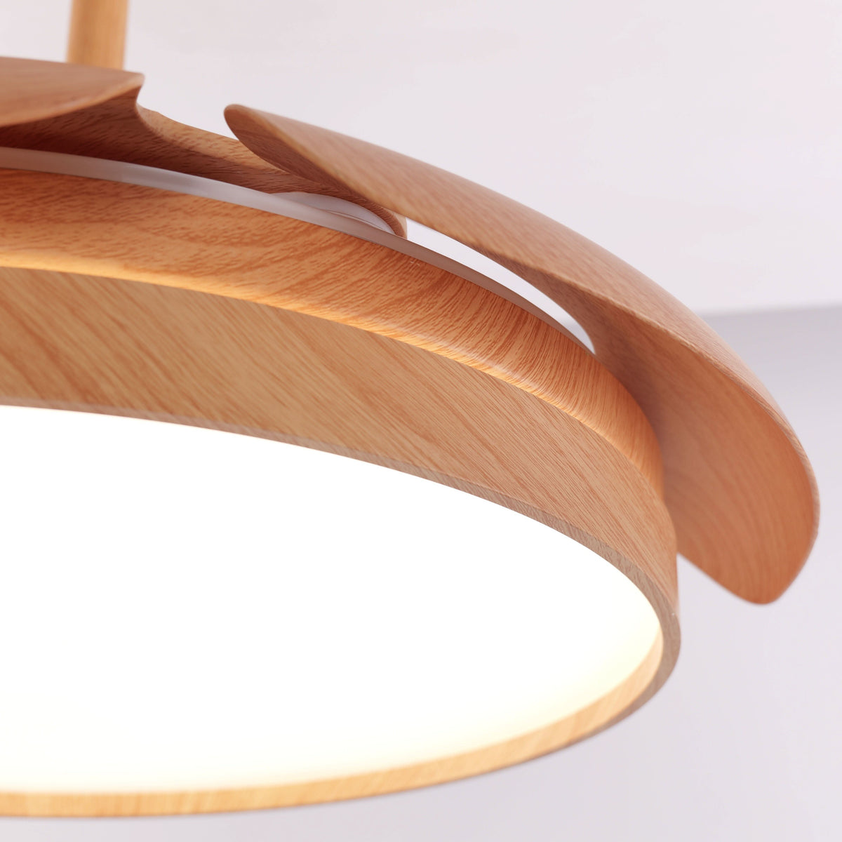 Lightsin Elegant Contemporary Ceiling Fan Light Featuring Soft LED Illumination