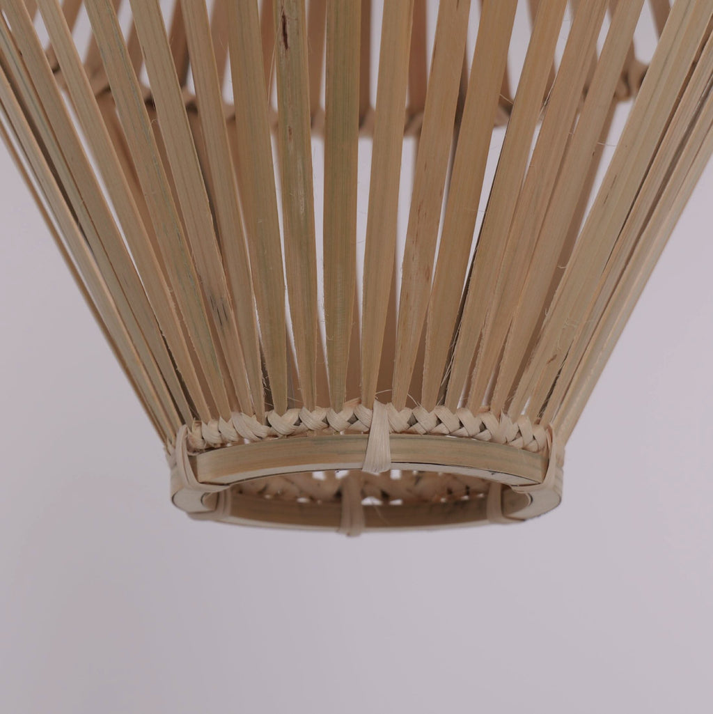Lightsin Sustainable Geometric Bamboo Pendant Light
