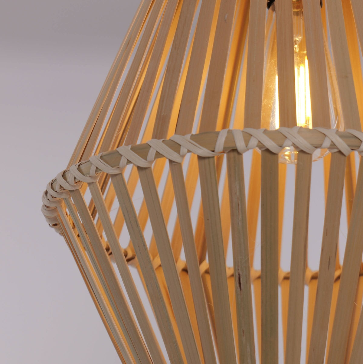 Lightsin Sustainable Geometric Bamboo Pendant Light