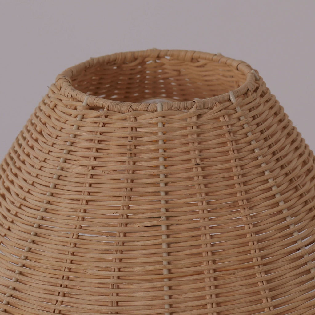 Lightsin Bohemian Rattan Table Lamp Handcrafted Natural Lighting