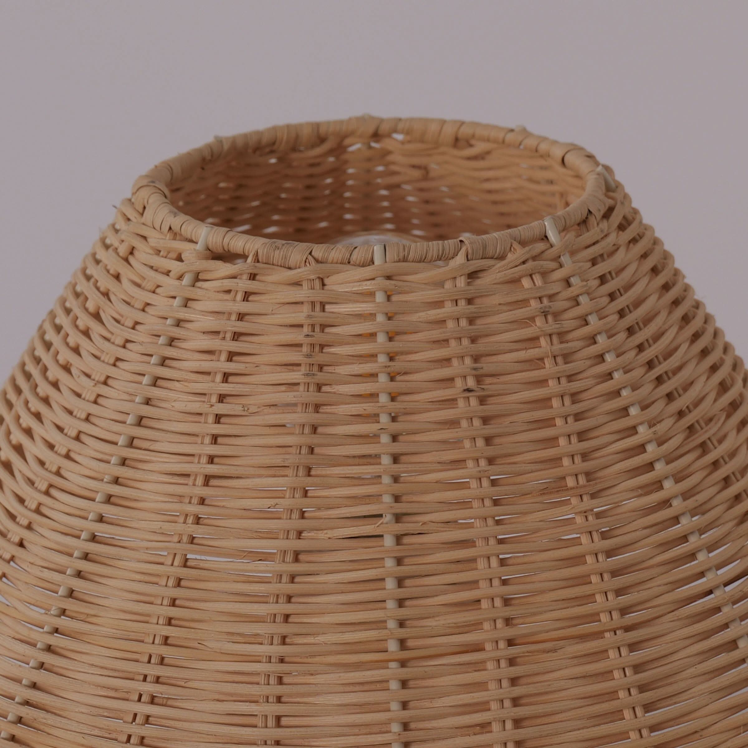 Lightsin Bohemian Rattan Table Lamp Handcrafted Natural Lighting