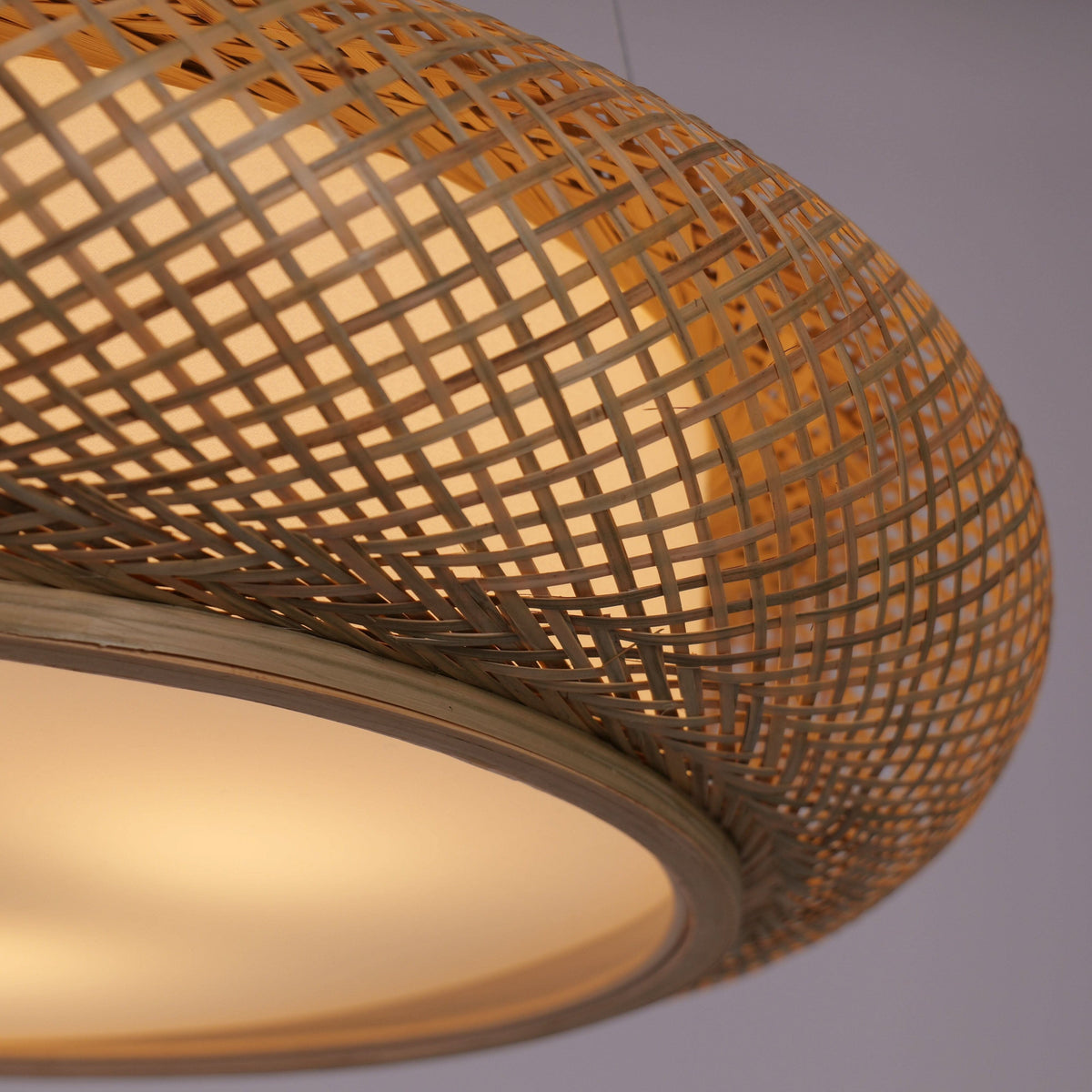 Glyph-Lightsin Rustic Iron Woven Rattan Pendant Light for Dining Room, Reading Corner & Bedroom