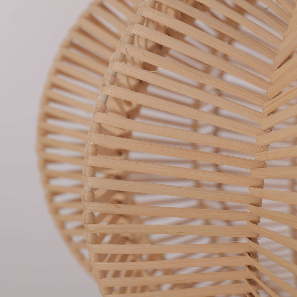 Lightsin Scandinavian Round Rattan Hanging Lamp