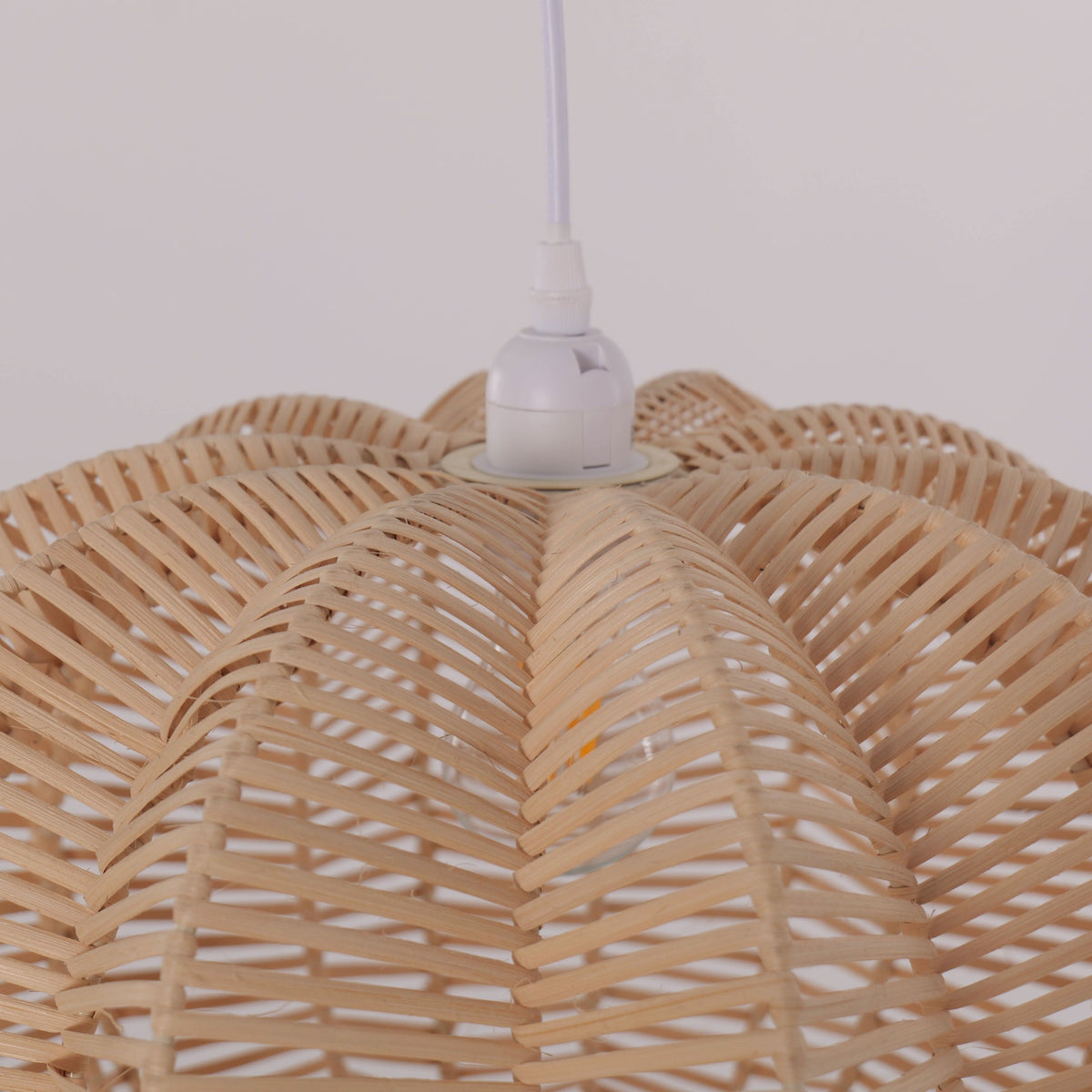Lightsin Scandinavian Round Rattan Hanging Lamp