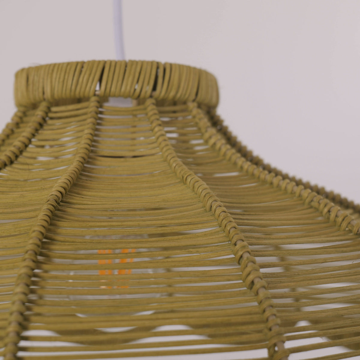 Lightsin Reseda Petal Shaped Rattan Pendant Light