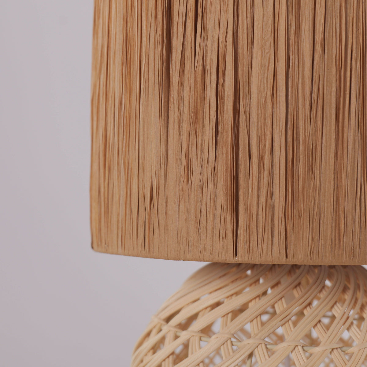 Lightsin Minimalist style Rattan Table Lamps for Cozy Living Spaces