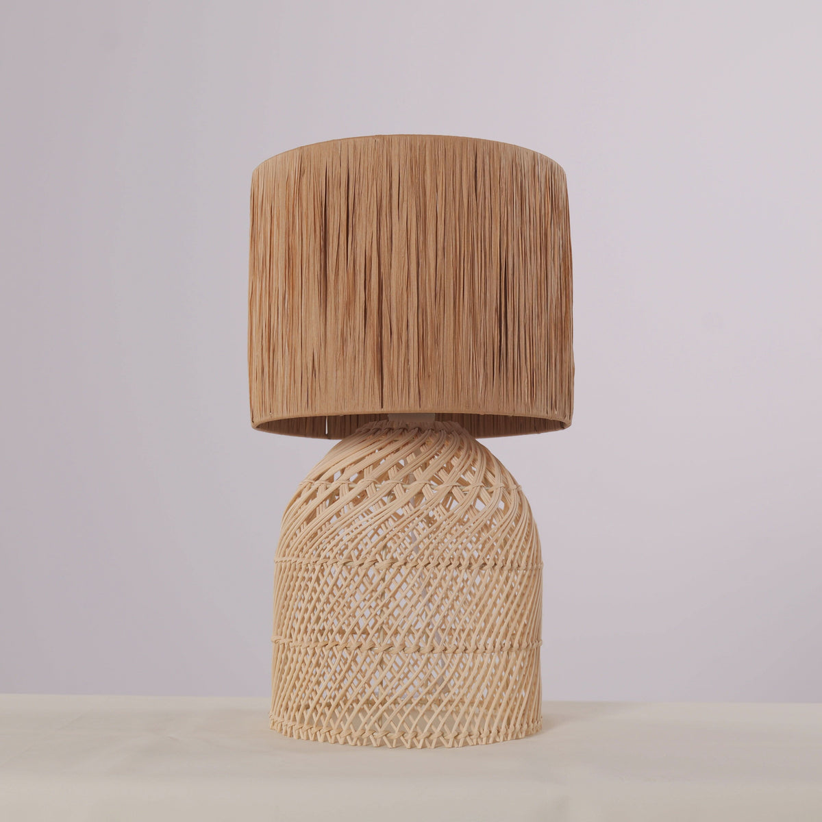 Lightsin Minimalist style Rattan Table Lamps for Cozy Living Spaces