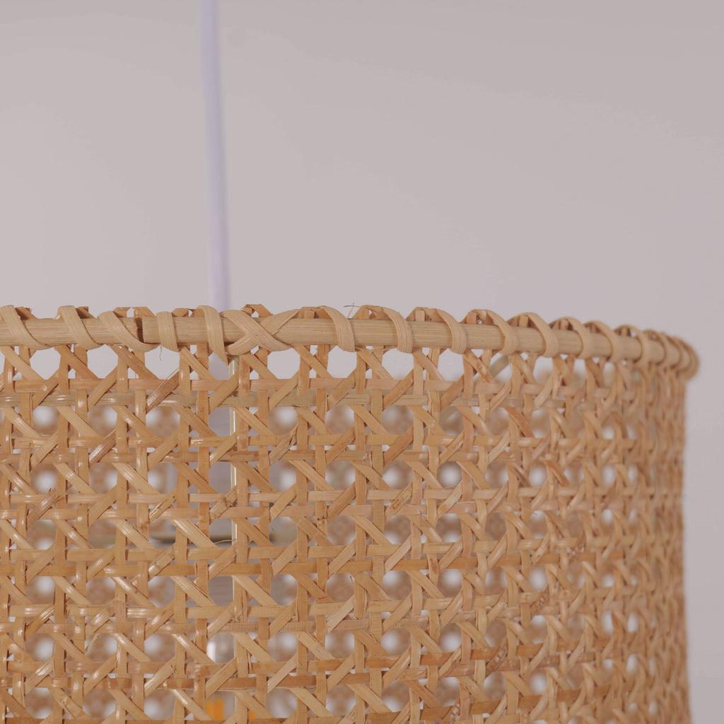 Lightsin Wabi-Sabi Style Hand-woven Rattan Pendant Light