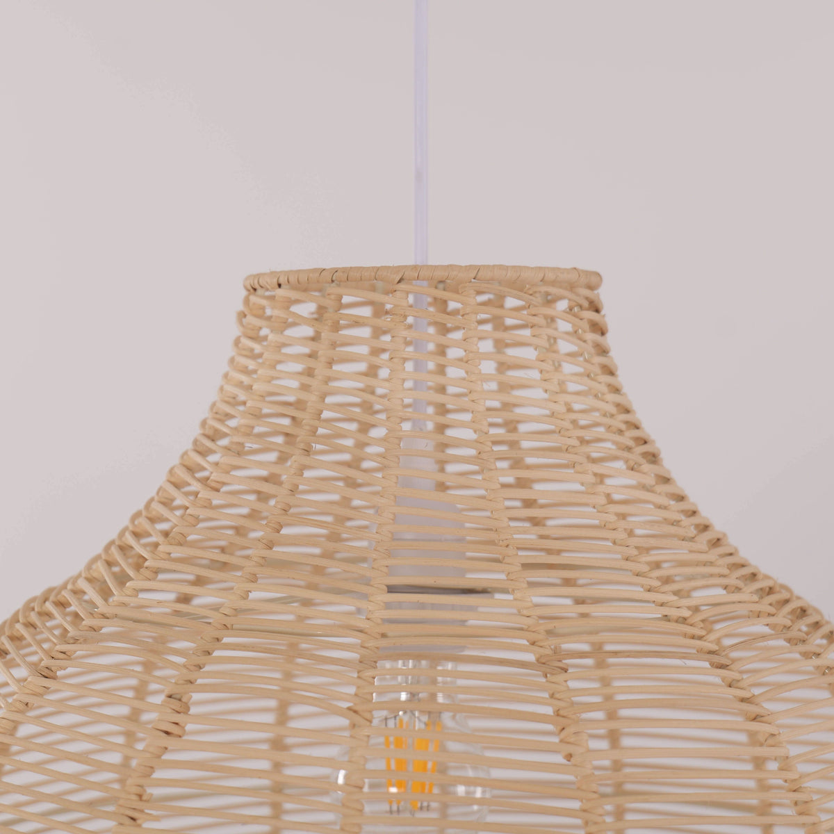Lightsin Cella-Open-Gourd Japanese Rattan Pendant Light