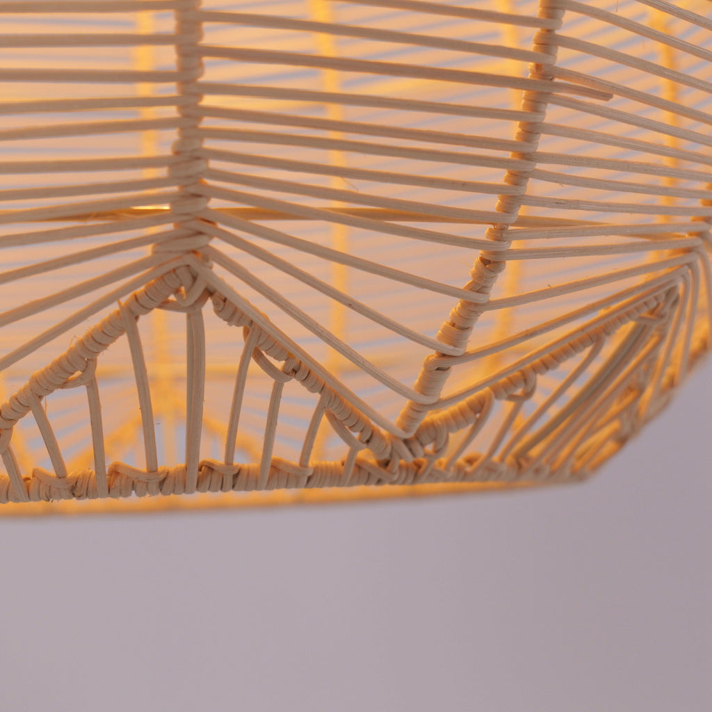 Lightsin Cella-Open-Gourd Japanese Rattan Pendant Light