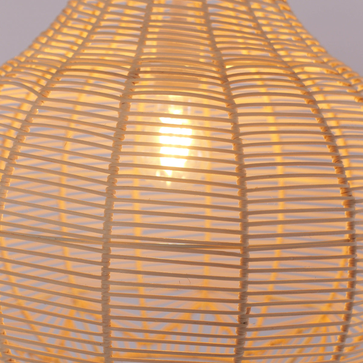 Lightsin Cella-Open-Gourd Japanese Rattan Pendant Light