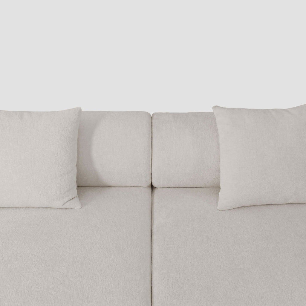 The Plump Modular Bouclé Sofa with Integrated Storage