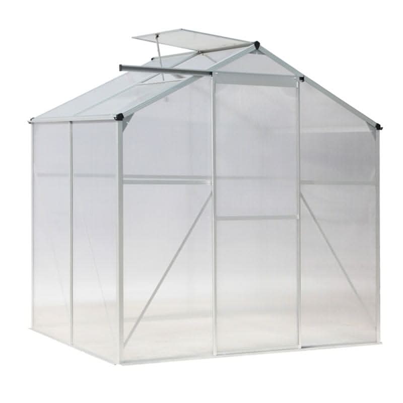 Aluminium Hobby Greenhouse with Window Opening With Base/Without Base