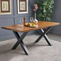 Industrial Metal X-Shaped Legs for Tables Desks for DIY Set of 2