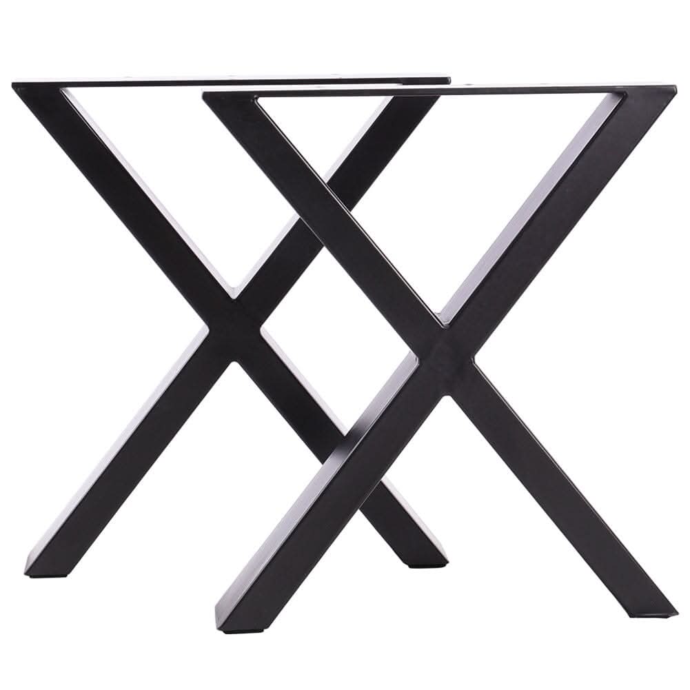 Industrial Metal X-Shaped Legs for Tables Desks for DIY Set of 2