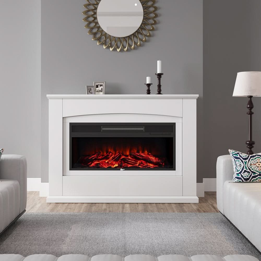 48 Inch Inset Electric Fireplace with LCD Display Freestanding Fireplaces