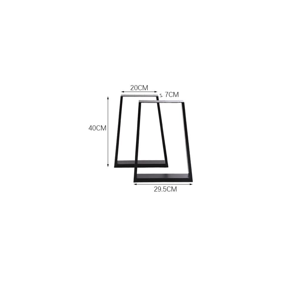 Industrial Set of 2 Table Legs DIY Steel Furniture Legs