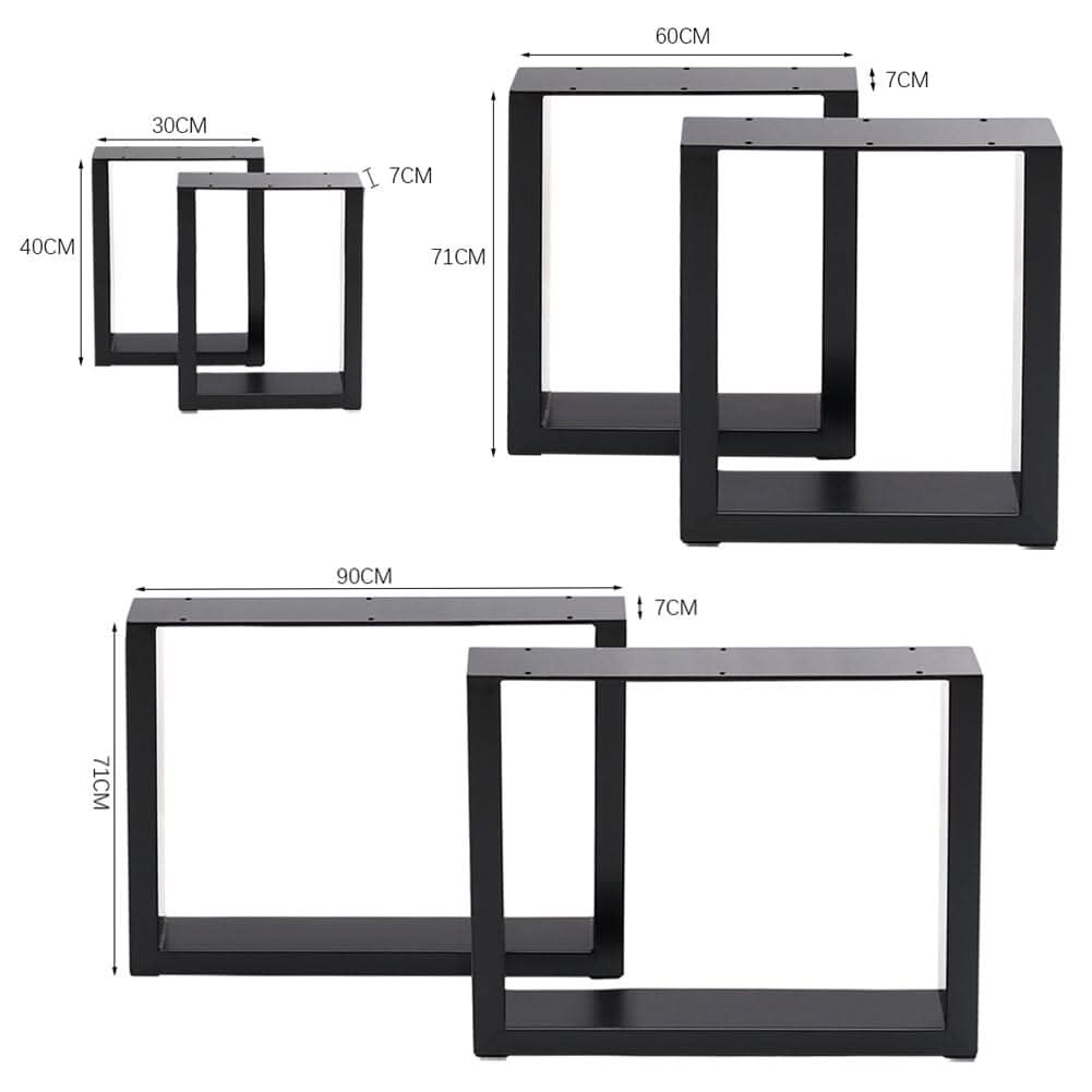 Industrial Heavy Duty Rectangular Iron Table Legs