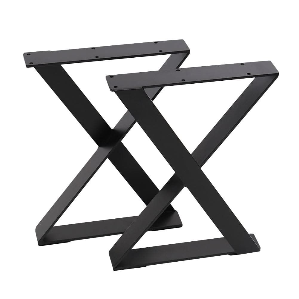 Industrial Heavy Duty X Shape Iron Table Legs