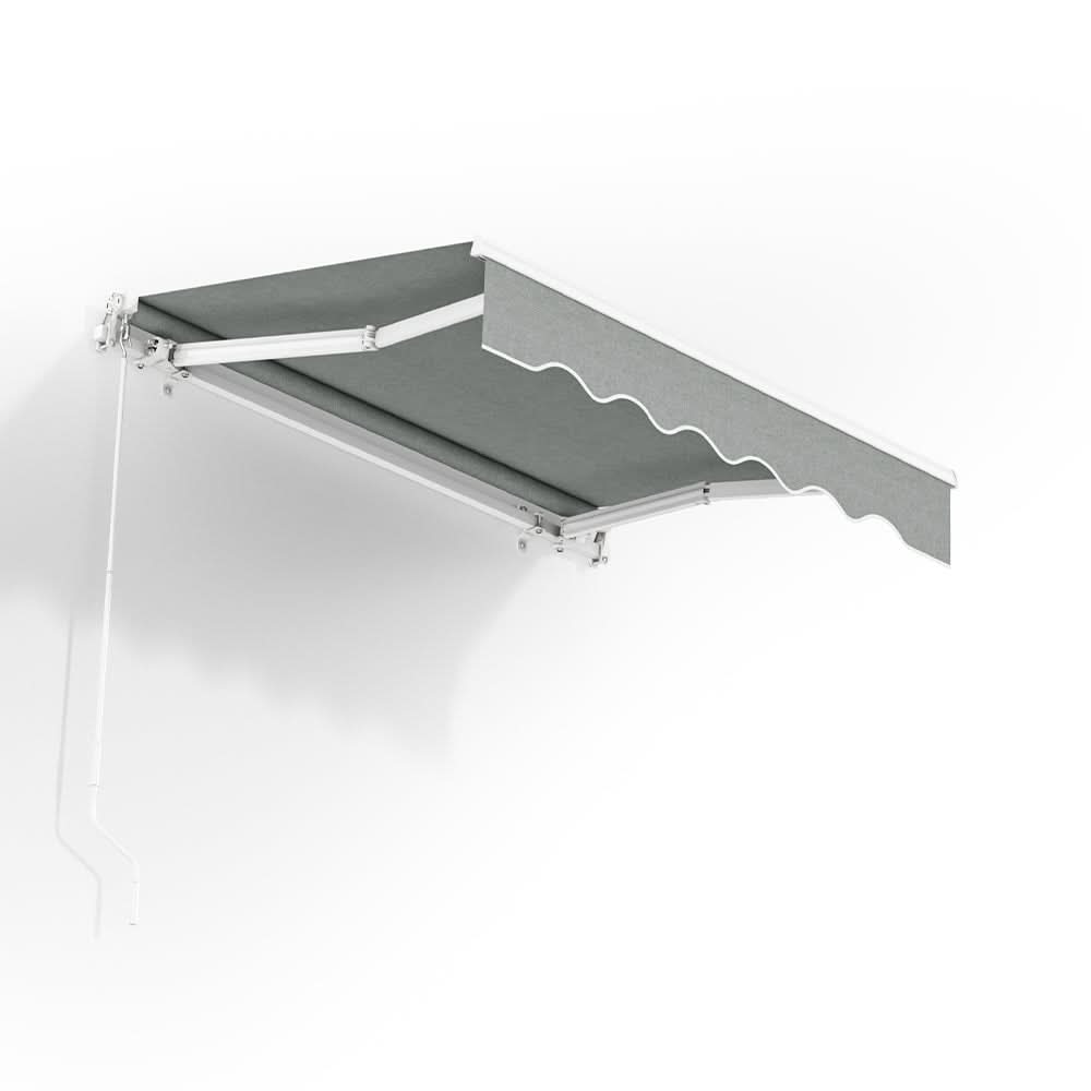 6ft/ 8ft/ 9ft/ 11ft/ 13ft Outdoor Retractable Patio Manual Shelter Awning Canopy for Window and Door