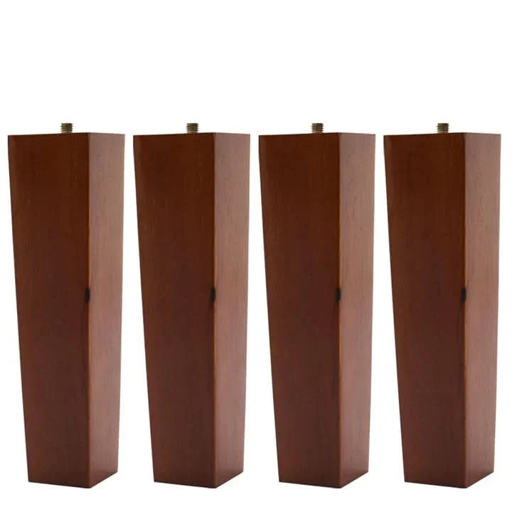 4 Pieces Square Wooden Furniture Legs Chair Sofa Feet Replacement