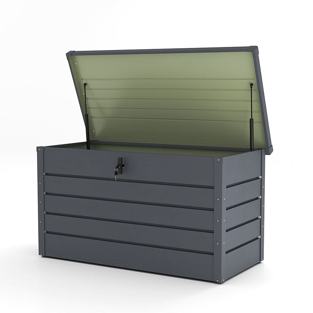 350L Steel Garden Steel Box  Patio Waterproof Storage Box