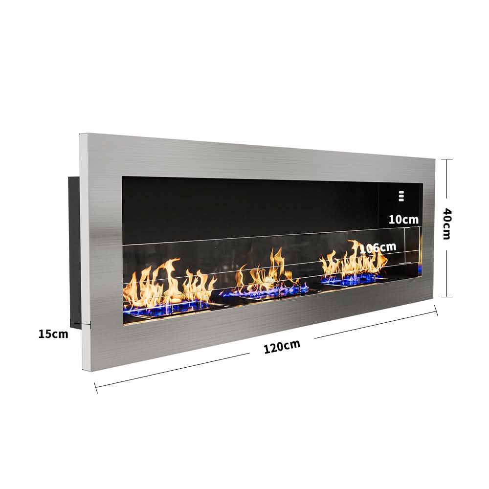 35/47 Inch Bio Ethanol Fireplace Wall Mounted Fireplaces Easy Installation
