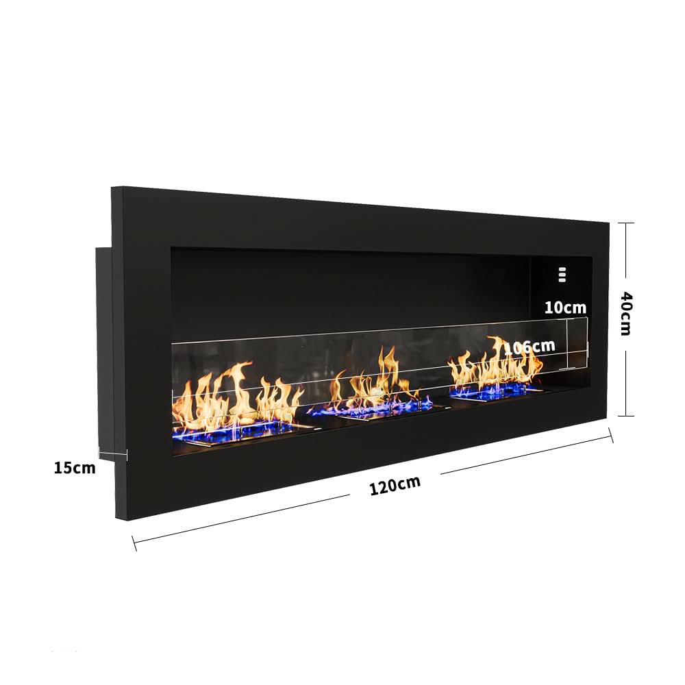 35/47 Inch Bio Ethanol Fireplace Wall Mounted Fireplaces Easy Installation