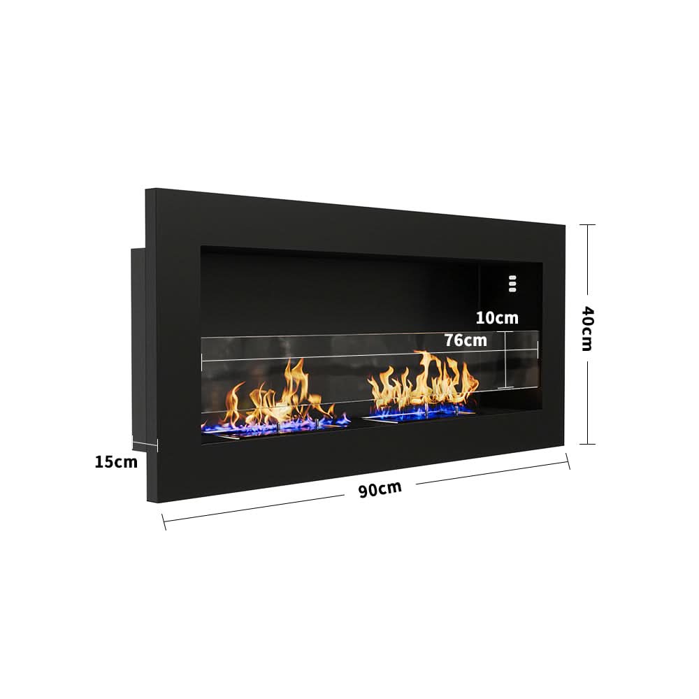 35/47 Inch Bio Ethanol Fireplace Wall Mounted Fireplaces Easy Installation