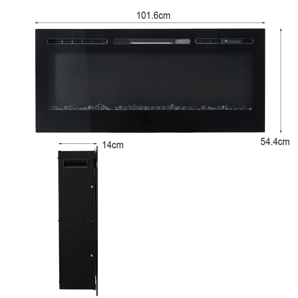 36/40/50/60 Inch 5120 BTU Wall Mounted Fireplace 12 Flame
