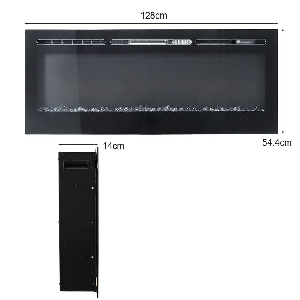 36/40/50/60 Inch 5120 BTU Wall Mounted Fireplace 12 Flame