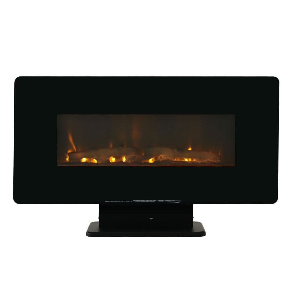 Electric Freestanding and Wall Mounted Fireplace with Stand