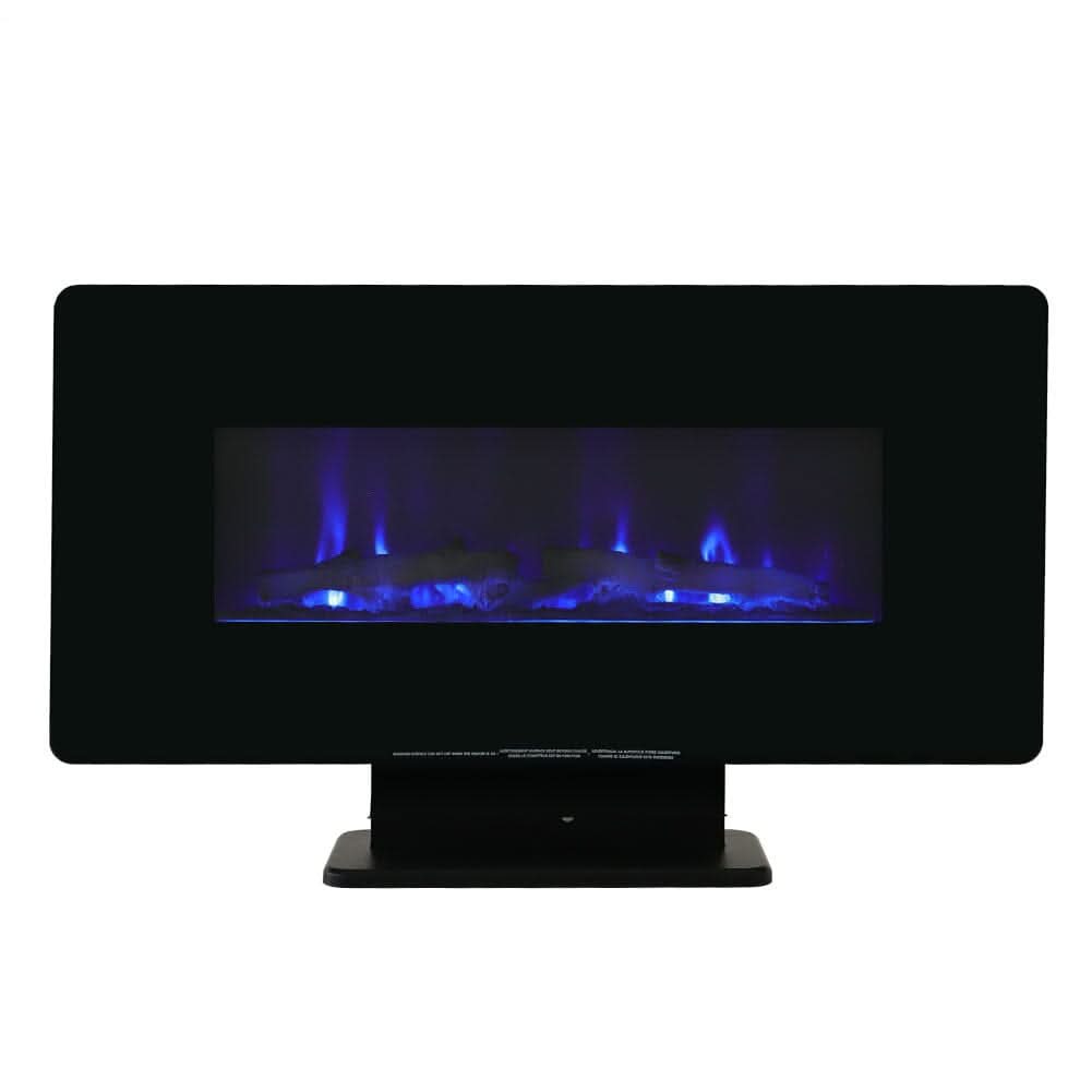 Electric Freestanding and Wall Mounted Fireplace with Stand