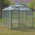 Large Aluminium Hobby Greenhouse and Window Opening