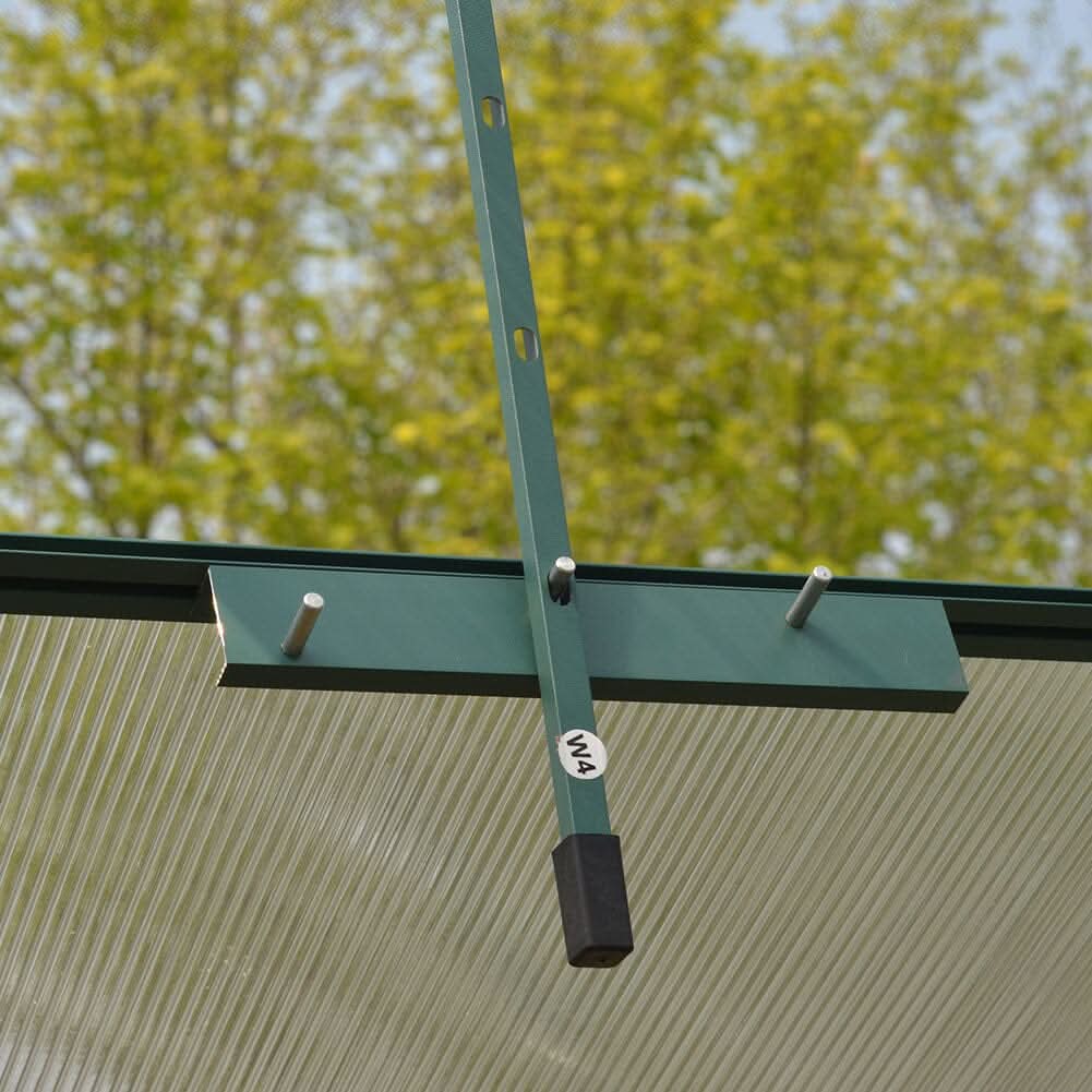 Large Aluminium Hobby Greenhouse and Window Opening