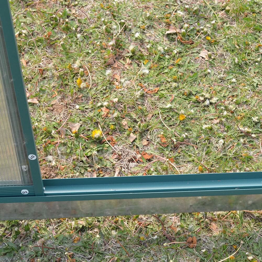 Large Aluminium Hobby Greenhouse and Window Opening