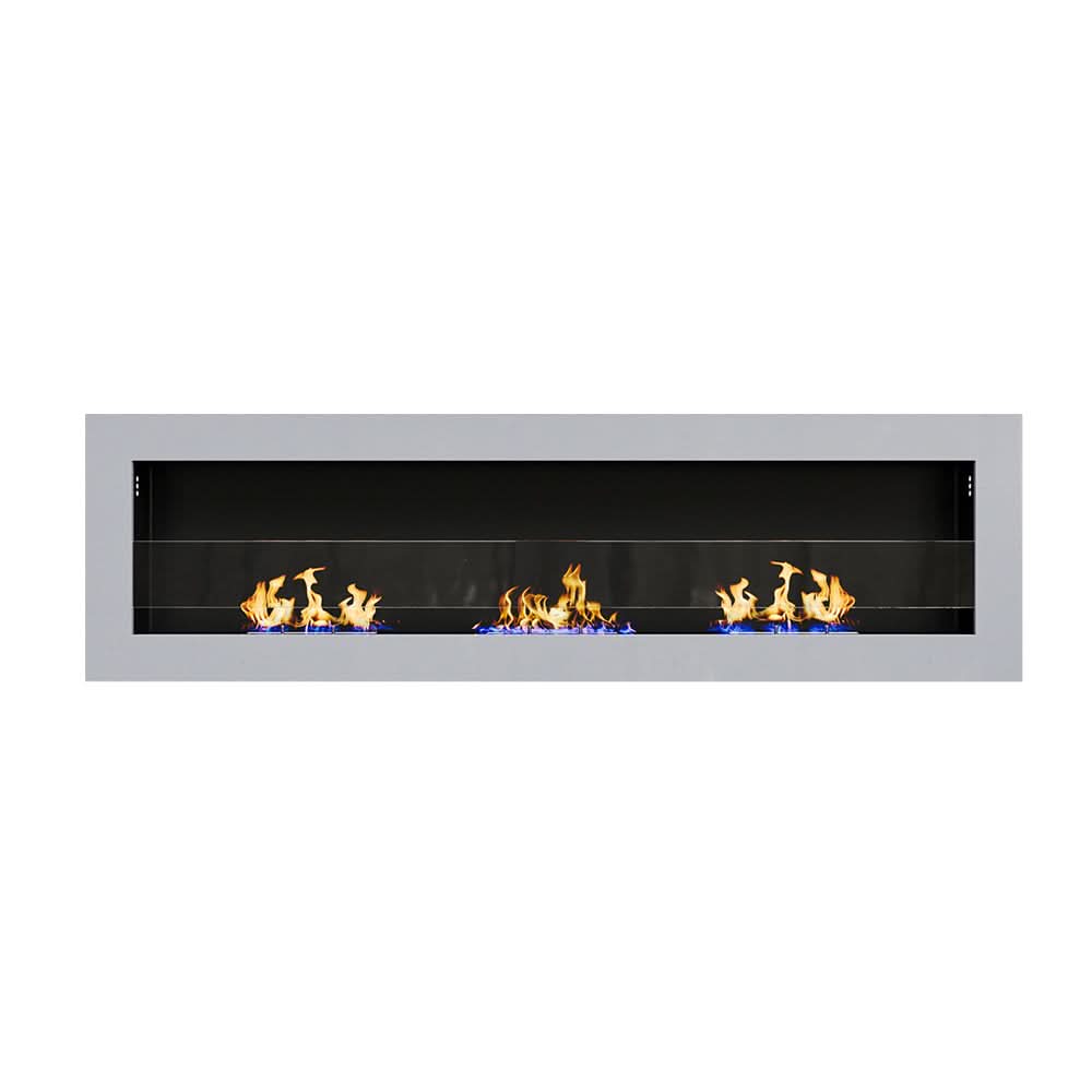 55 Inch Bio Ethanol Fireplace Wall Mounted Insert Biofire 4 Colour Options