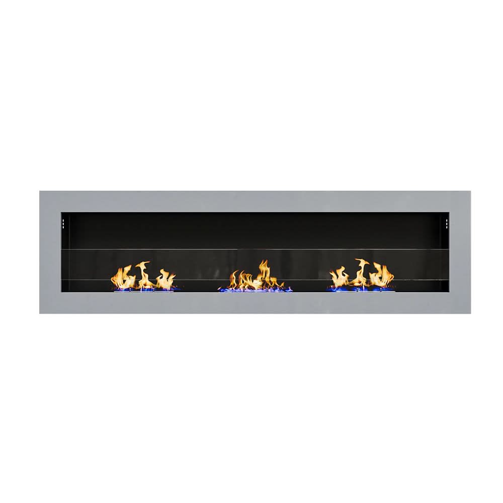 55 Inch Bio Ethanol Fireplace Wall Mounted Insert Biofire 4 Colour Options