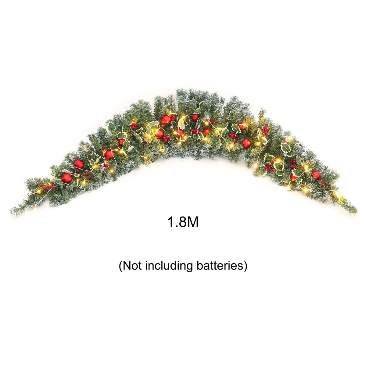 1.8m Christmas Rattan Horn Decoration