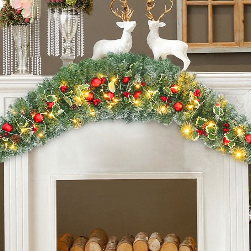 1.8m Christmas Rattan Horn Decoration