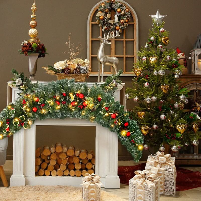 1.8m Christmas Rattan Horn Decoration