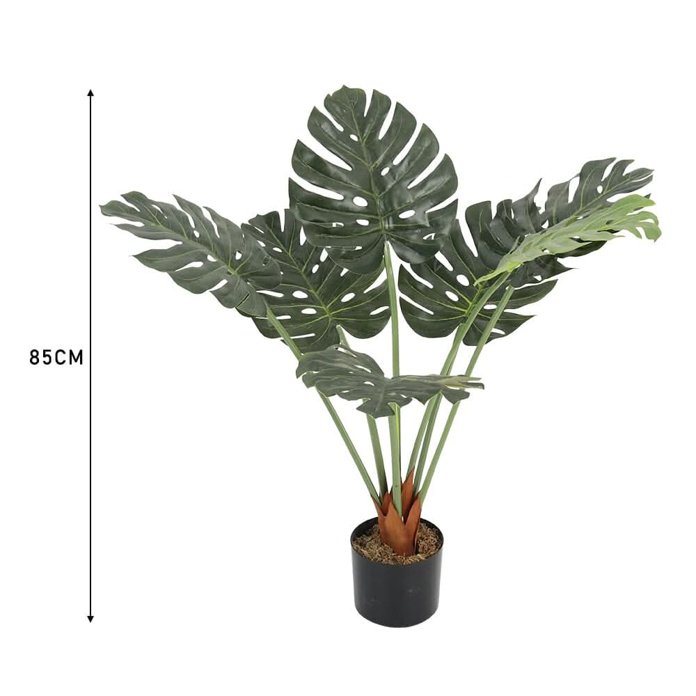 Artificial Tropical Monstera Tree Faux Plant in Pot