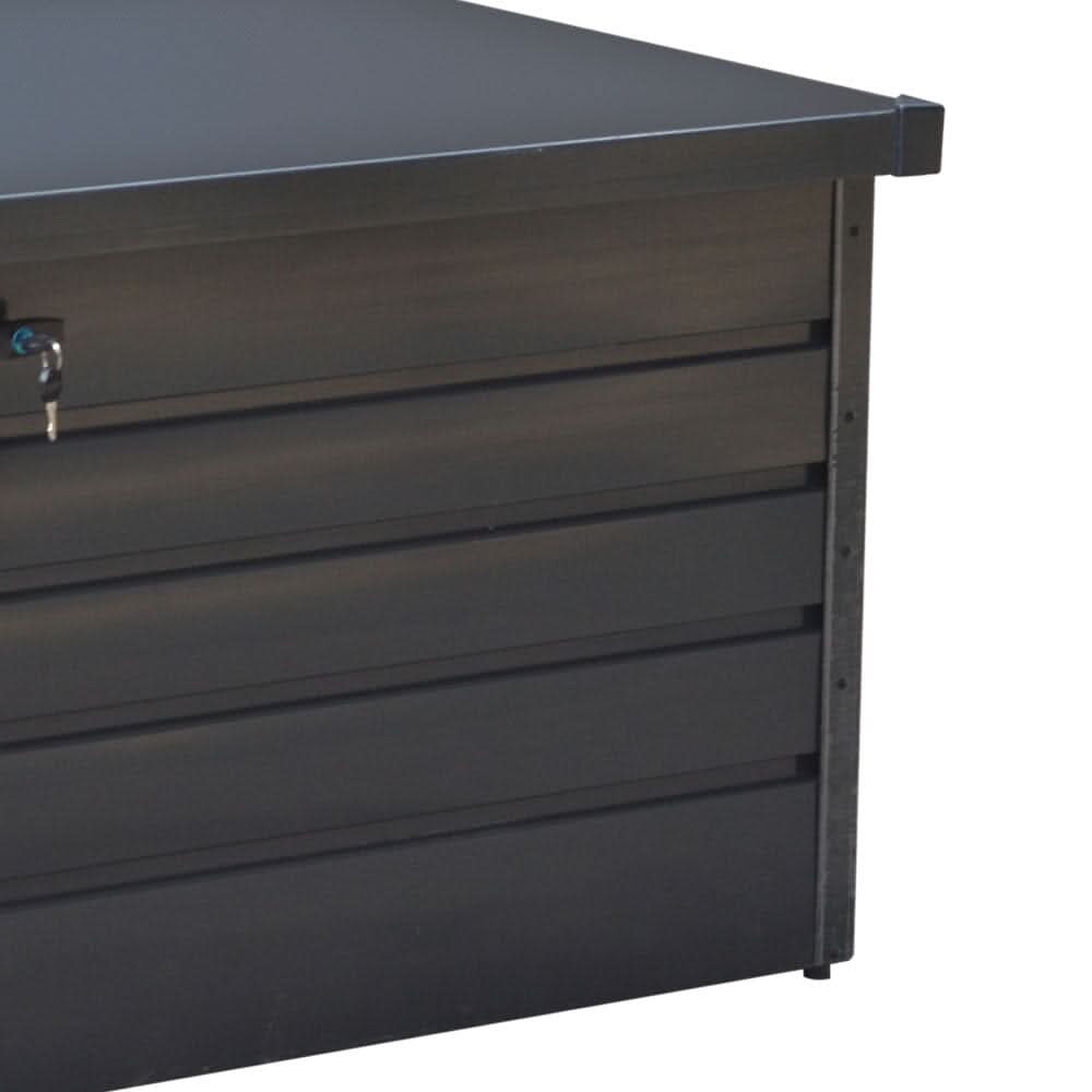 200L/600L Metal Outdoor Garden Storage Box Lockable Waterproof